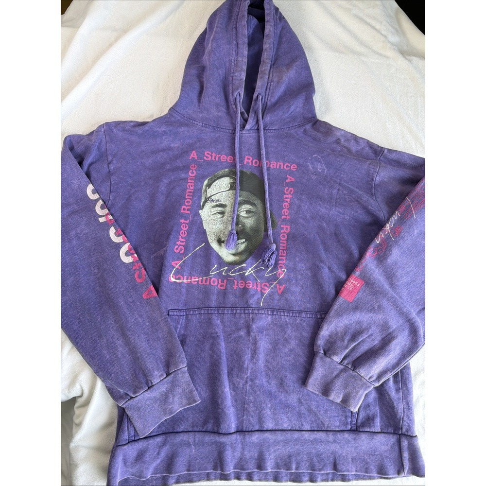 B16~ CHEMISTRY purple Poetic Justice TUPAC HOODIE   Sz .  S / Small